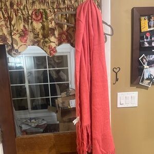 Free People Coral Scarf